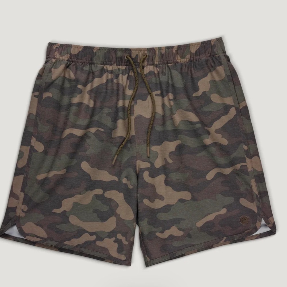 Free Fly Reverb Short Woodland Camo XXL New With Tags